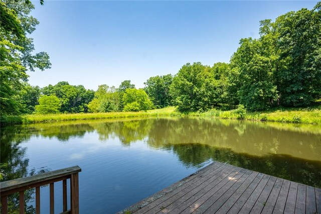 5446 N 1700th St, Dieterich, IL 62424 - dock with a water view and a forest view