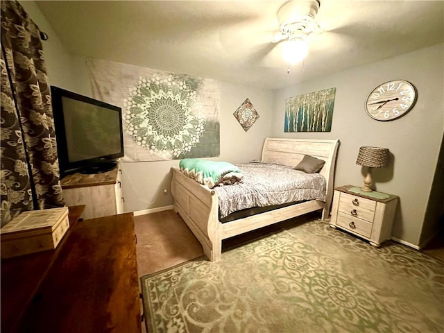 10 Rose Ln, Marshall, IL 62441 - bedroom featuring carpet flooring and ceiling fan