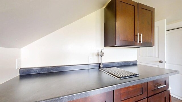 67 Shores, Sullivan, IL 61951 - kitchen with dark countertops and a sink