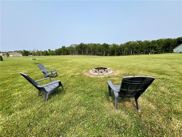 67 Shores, Sullivan, IL 61951 - surrounding community with a fire pit and a lawn