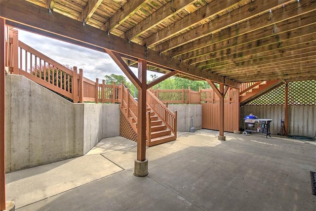8898 Country Side Dr, Dalton City, IL 61925 - view of patio / terrace featuring stairway