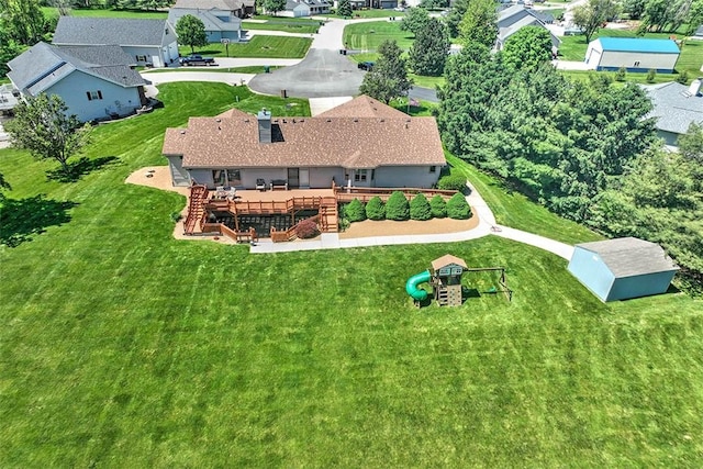 8898 Country Side Dr, Dalton City, IL 61925 - aerial perspective of suburban area