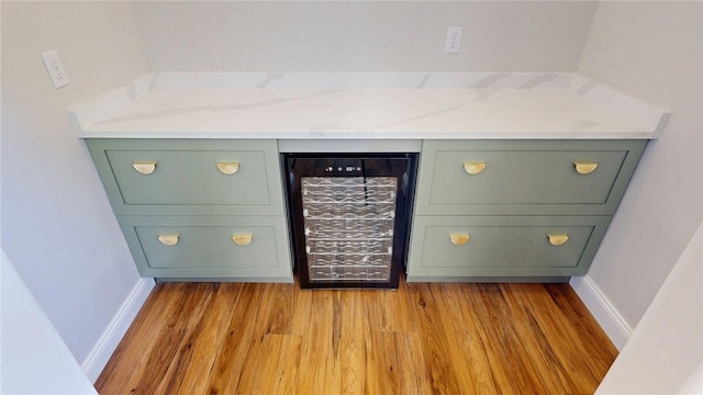 2550 Ivy Ln, Decatur, IL 62521 - detailed view of wine cooler and wood finished floors