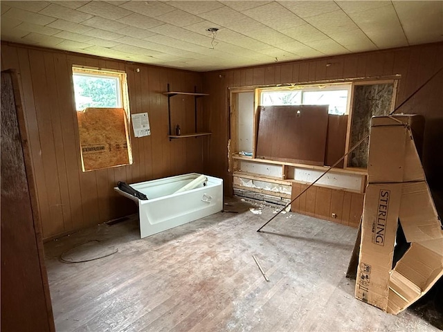 116 Warrington Ave, Danville, IL 61832 - bathroom featuring wood walls