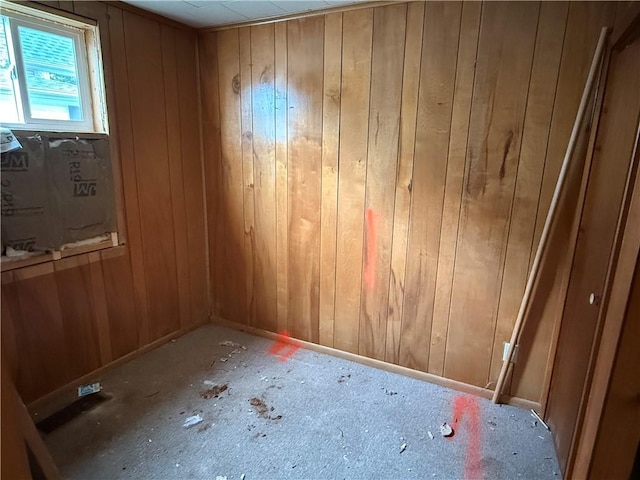 116 Warrington Ave, Danville, IL 61832 - empty room with wood walls and baseboards