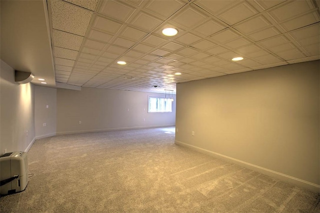 664 N Antler Dr, Mt Zion, IL 62549 - below grade area featuring light carpet and recessed lighting