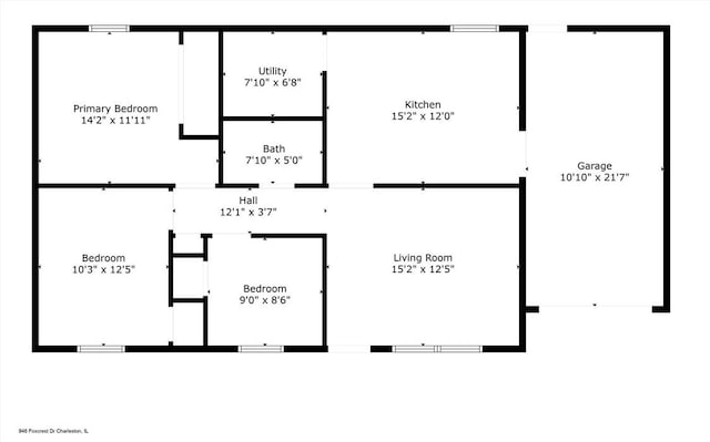 946 Foxcrest Dr, Charleston, IL 61920 - view of property floor plan