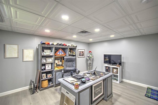 1077 Cornell Dr, Decatur, IL 62522 - office space with recessed lighting and light wood-style floors