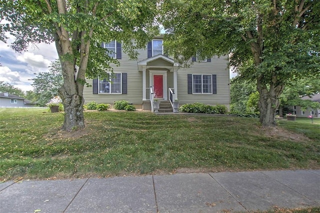 1077 Cornell Dr, Decatur, IL 62522 - view of front facade featuring a front lawn