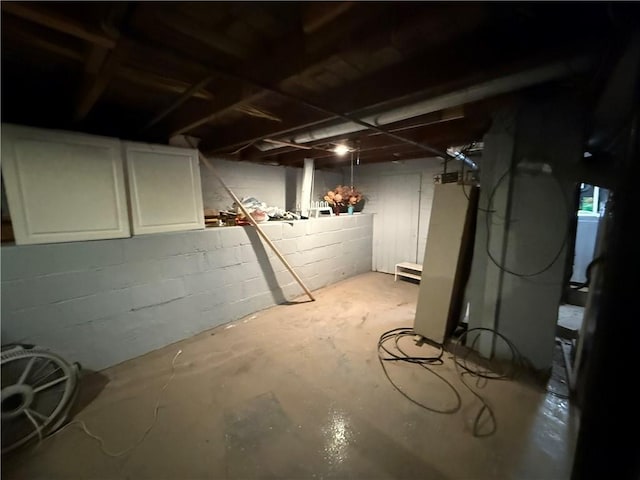 view of basement