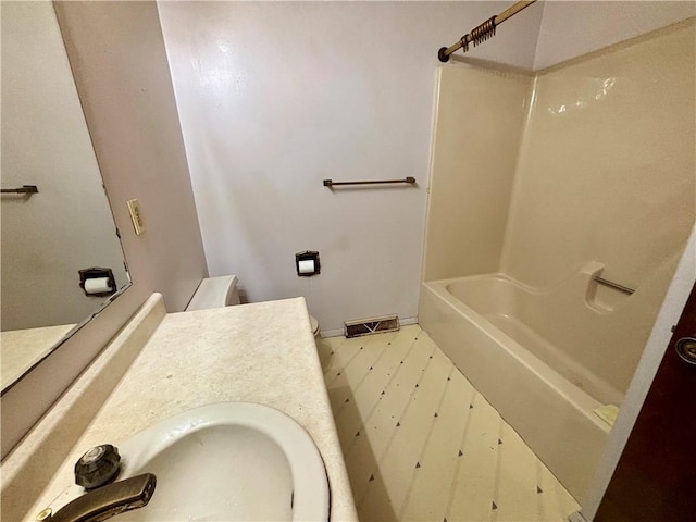 2496 N 300th St, Mason, IL 62443 - bathroom featuring shower / washtub combination, tile patterned floors, and vanity