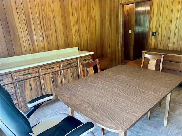 2496 N 300th St, Mason, IL 62443 - dining area featuring wood walls
