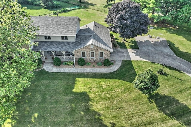 95 Hickory Point Ct, Forsyth, IL 62535 - aerial view of property and surrounding area