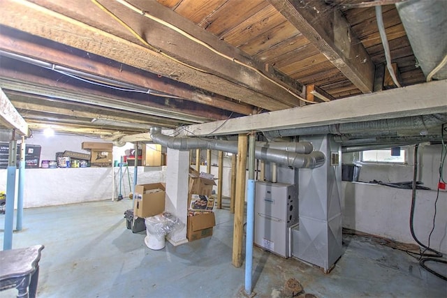1212 Washington St, Clinton, IL 61727 - below grade area featuring heating unit