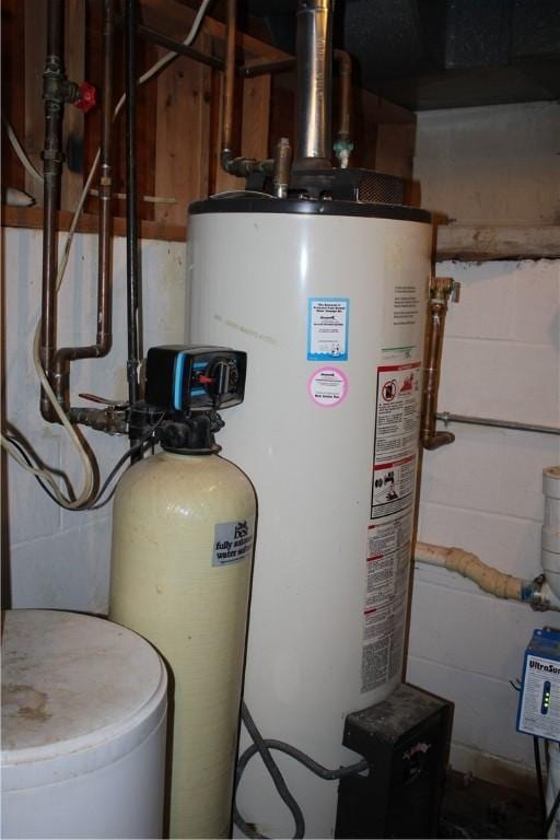 1011 W N 3rd St, Shelbyville, IL 62565 - utility room featuring gas water heater