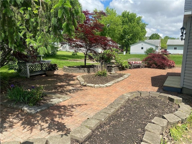 303 S Pine St, Pana, IL 62557 - view of grassy yard with a patio
