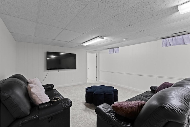 309 Santa Barbara Dr, Effingham, IL 62401 - living area with a paneled ceiling and carpet floors
