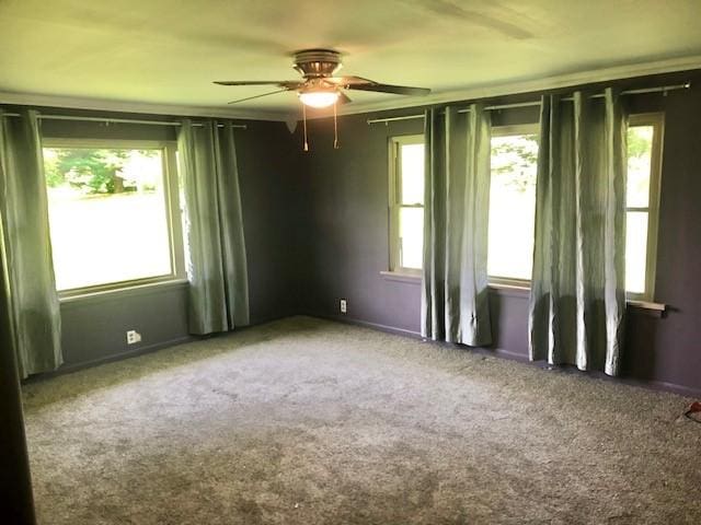 900 W Cumberland Rd, Saint Elmo, IL 62458 - carpeted empty room featuring a ceiling fan
