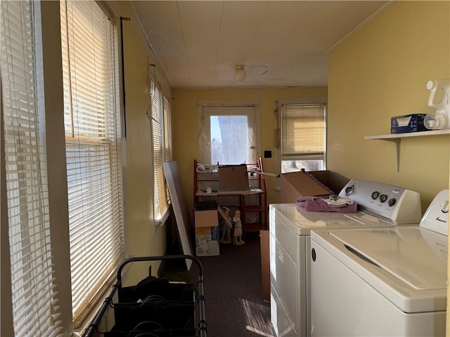 208 N Charles St, Beecher City, IL 62414 - washroom with washing machine and clothes dryer