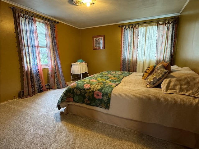 300 S Adams St, Herrick, IL 62431 - carpeted bedroom with ornamental molding