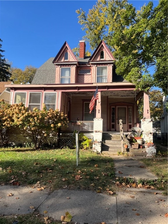 victorian house with a porch