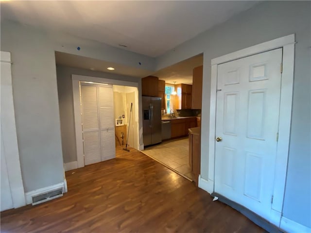 1105 Edgar Ave, Mattoon, IL 61938 - corridor featuring light wood-style flooring and recessed lighting