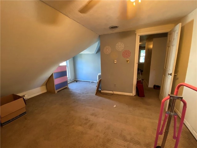 1105 Edgar Ave, Mattoon, IL 61938 - additional living space featuring vaulted ceiling and carpet floors