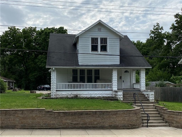 764 10th St, Charleston, IL 61920 - view of front of property featuring covered porch and a shingled roof