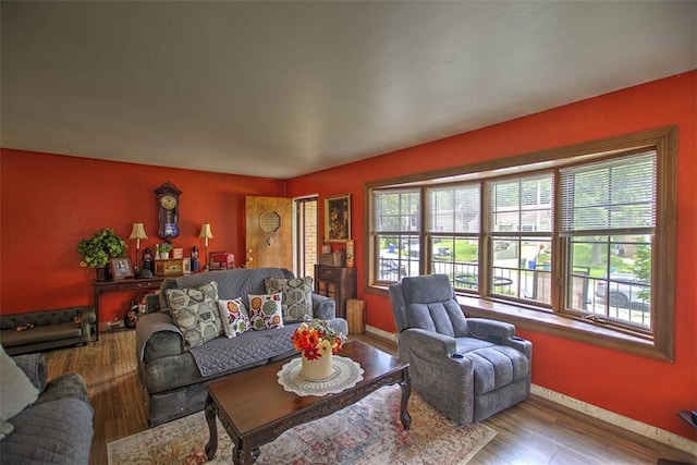 2921 Wasson Way, Decatur, IL 62521 - living area with wood finished floors and baseboards