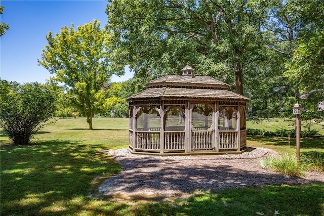9769 Loy Chapel Rd, Effingham, IL 62401 - view of green lawn with a gazebo