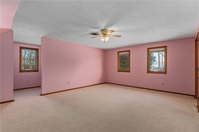 16142 Country Estates Rd, Effingham, IL 62401 - spare room with ceiling fan and light colored carpet