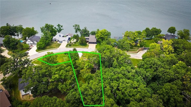1950 Shore Oak Dr, Decatur, IL 62521 - aerial perspective of suburban area with property parcel outlined