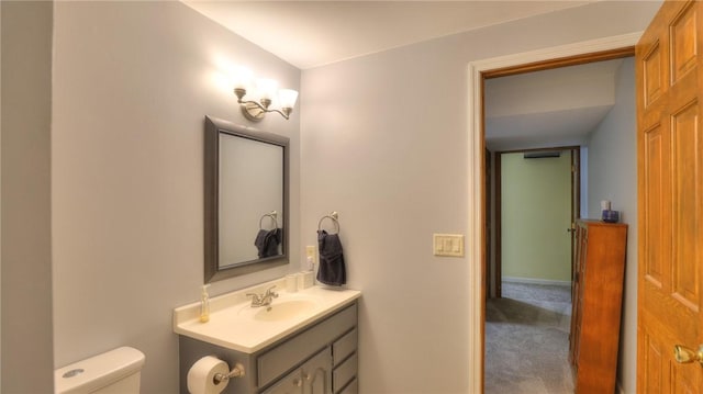 1950 Shore Oak Dr, Decatur, IL 62521 - half bath featuring vanity and toilet