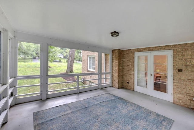530 Powers Ln, Decatur, IL 62522 - unfurnished sunroom featuring french doors and plenty of natural light