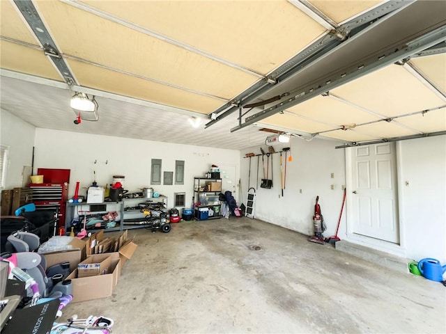 201 N York St, Martinsville, IL 62442 - garage featuring electric panel