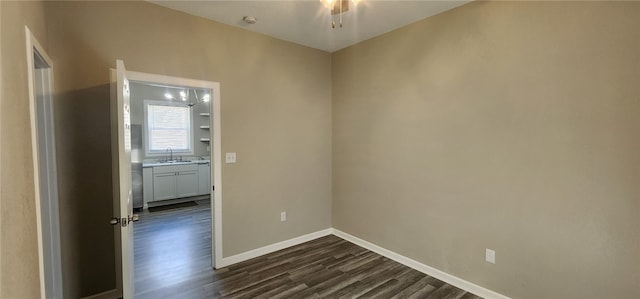 1420 E Main St, Decatur, IL 62521 - unfurnished room featuring dark wood finished floors and a smoke detector