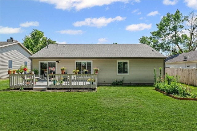 2506 Woodlawn Dr, Charleston, IL 61920 - rear view of house featuring a wooden deck