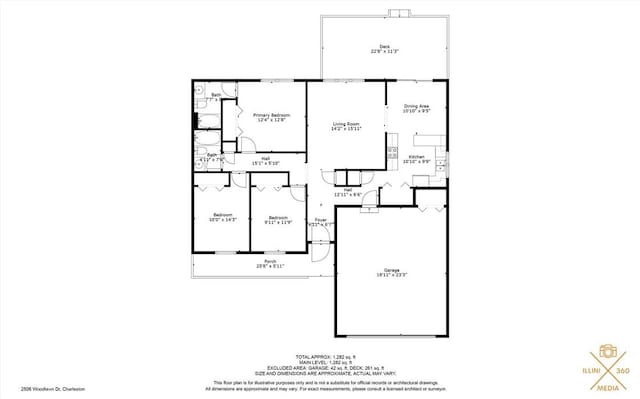 2506 Woodlawn Dr, Charleston, IL 61920 - view of home floor plan