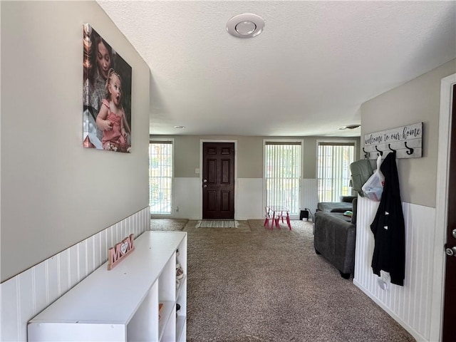 202 Seminary St, Catlin, IL 61817 - corridor with carpet floors and a textured ceiling