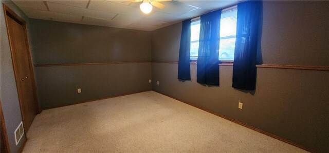 1006 N Koester Dr, Effingham, IL 62401 - carpeted empty room with ceiling fan
