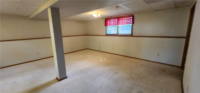 1006 N Koester Dr, Effingham, IL 62401 - basement with carpet and baseboards