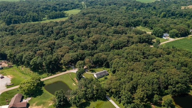 485 County Road 600 N, Neoga, IL 62447 - aerial view of property's location featuring a forest and a nearby body of water