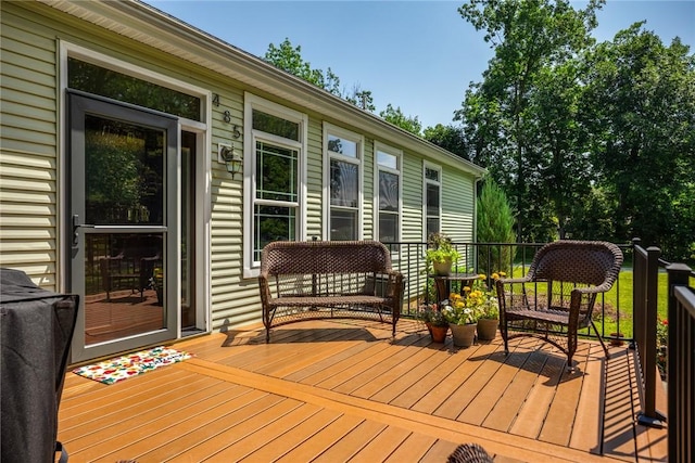 485 County Road 600 N, Neoga, IL 62447 - view of wooden deck