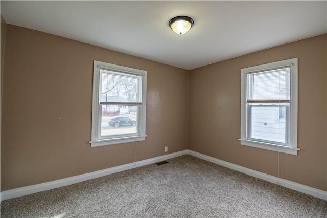 view of carpeted empty room