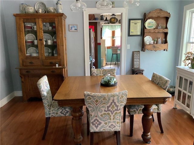 1905 N Vermilion St, Danville, IL 61832 - dining space featuring wood finished floors and baseboards