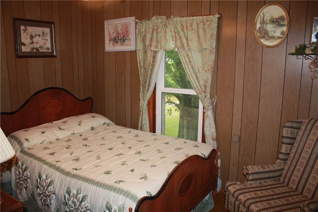 235 E 150 N Rd, Hammond, IL 61929 - bedroom with wooden walls