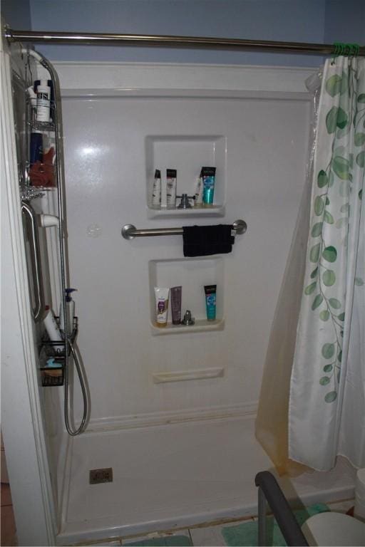 235 E 150 N Rd, Hammond, IL 61929 - full bath featuring a shower stall and toilet