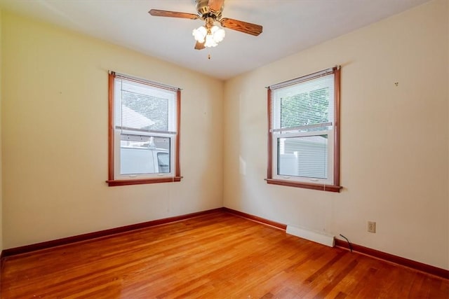 2417 Maple Ave, Decatur, IL 62526 - empty room featuring light wood-type flooring and ceiling fan