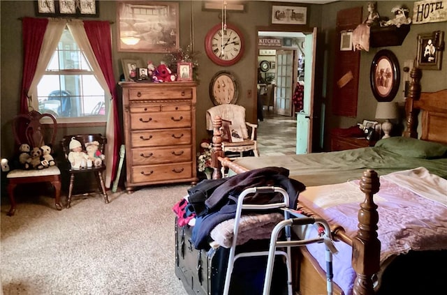 bedroom with carpet flooring
