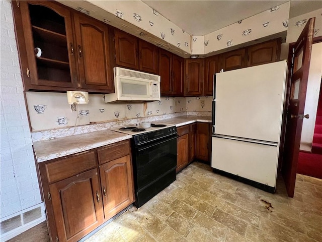 kitchen with white appliances